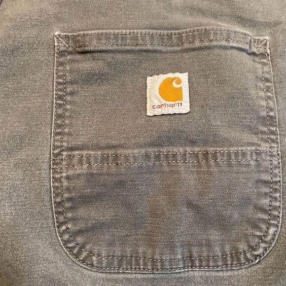 Carhartt Gray Relaxed Fit Utility Work Pants Men Size 36x32 - Picture 9 of 11